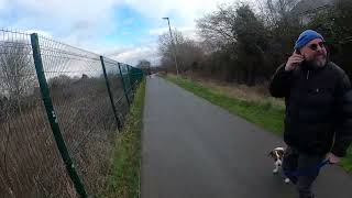 Dog walkers at war, warning some swearing. Hereford, Whitecross, Jan 3rd 2024