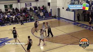 MPTV Sports, West vs Kennett, Boy's Basketball, First Round Playoffs, 2/27/24