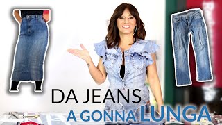 Da PANTALONE a GONNA di JEANS