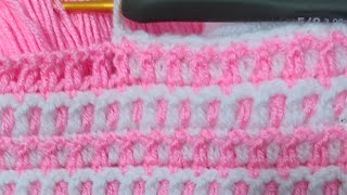 Pink and white harmony 😍Two color baby blanket model