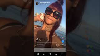 Mizz twersum at the beach on ig livee....Must Watch