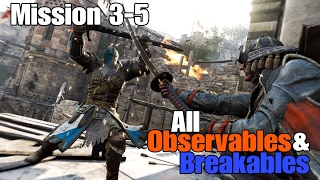 For Honor - Mission 3-5 - All Observables and Breakables