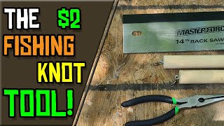 How to Make The $2 Fishing Knot Tool - DIY Fishing Hack!