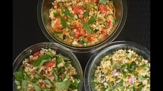 3 different types of Millet salad