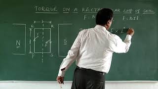 Torque on a rectangular loop of coil