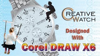 [3D Watch] Realistic 3d Watch Design in Corel Draw X6 | PD RAJAN