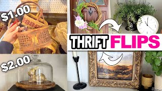 $1 WICKER BASKET HACK! STUNNING Thrift Store DIYs