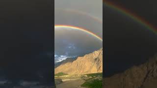 Rainbow in mountains of skardu #rainbowinskardu #skardupakistan