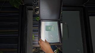 SILVER PLAY BUTTON UNBOXING VIDEO#shortvideo #coorgfamilyeats #silverplaybutton#unboxing #viralvideo