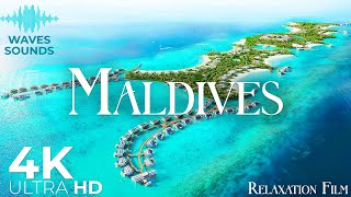 Maldives 4K - 12 hours Deep Relaxation Film with Peaceful Music - Video Ultra HD