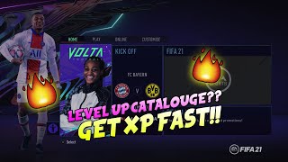 (Unlimited XP!!!) FIFA 21 HOW TO LEVEL UP CATALOUGE?? | GET XP FAST 2020