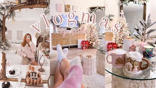 vlogmas #1 🎀🎄✨ decorating for christmas, pinkmas home decor haul, festive DIYs & cozy day at home!