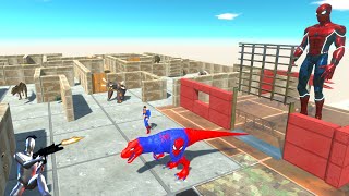 FPS AVATAR vs SPIDERMAN KING FROM PARKOUR MAZE - ARBS