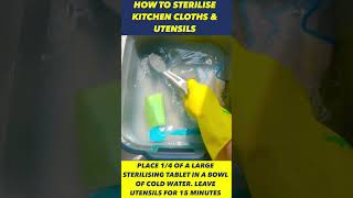 #shorts How to clean your dish cloth & kill the bacteria