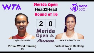 Merida Open 2023 | Leylah Fernandez vs Sara Sorribes Tormo | Round of 16 | AO Tennis 2