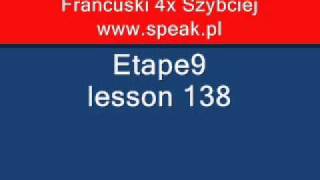 French Lesson Etape9 lesson 138 - Direct Method Speak.pl