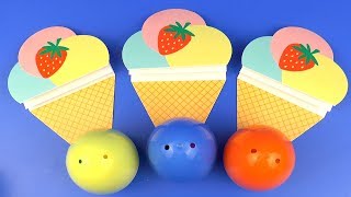 Ice Cream Cones Learn Colors Surprise Eggs