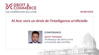 AI Act : vers un droit de l'intelligence artificielle