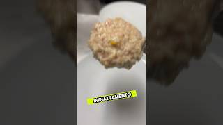 Risotto al salame di patate arancio e robiola di capra #chef #cooking #ricette #carnevale #ivrea