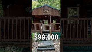 Secluded Cabin Retreat with Seasonal Creek on 10 Majestic Acres. $99,000 #dreamcottage #acreage