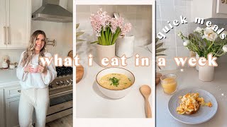 WHAT I EAT IN A WEEK | nourishing dinner recipes & healthy meals for busy weeks!