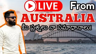 Live Question and Answers from Australia In Telugu