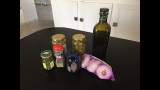 tapenade stérilisée ( préparation au thermomix ou mixeur )