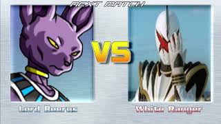 Lord Beerus vs White Ranger. MUGEN