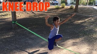 Slackline Tutorial: How To Knee Drop