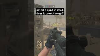 quad in mw3. does it count though? #mw3 #snipe #quickscope #youtube #shorts #sniping