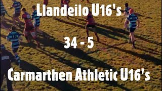 U16's - Carmarthen Athletic 5  vs  34  Llandeilo, Away, 21.11.21