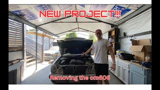 Mercedes 190D Drag Car Project Begins (pulling out the om606)