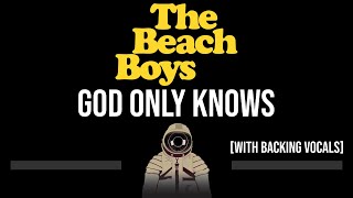 The Beach Boys • God Only Knows (CC) (With Backing Vocals) 🎤 [Karaoke] [Instrumental]