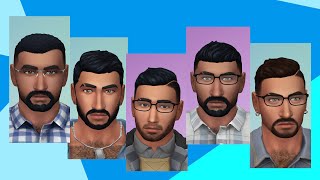 The Sims 4: Beefy Muscular Middle Eastern Men (Collage)