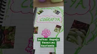 📑 DEFTER KAPAĞI TASARIMI SAYFAMDA#diy#keşfet#ideas#çocuk#türkçe#art#drawing#dergi#dilimizinzenginlik