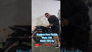 Knalpot Black CNC dr @ProSpeedExhaustOfficial untuk motor Honda Stylo 160