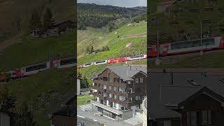 Glacier Express Train in Andermatt #short #shorts #youtubeshorts