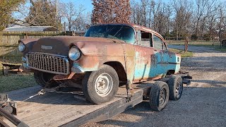 Taking Delivery of a Patina 55 Chevy