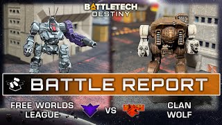 Free Worlds League vs Clan Wolf - Part 3 | Battletech Destiny Battle Report | Narrative Strike Ops