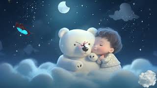 오르골자장가_사랑스런 아기와 흰 곰과 함께 떠나는 꿈나라 여행 Brahms Lullaby_A trip to dreamland with a cute baby bear (no ads)