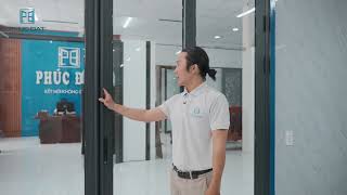 CỬA TRƯỢT QUAY 4 CÁNH ZHONGKAI | SHOWROOM NHÔM KÍNH PHÚC ĐẠT 2024