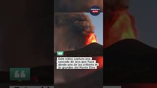 CráterMonteEtna #italia #volcán #italy #noticiashoy #todaynews #naturaldisaster #noticiasdevenezuela