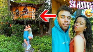 24 HOURS IN A TREEHOUSE WITH MY BOYFRIEND!!!