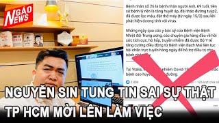 TP HCM mời Facebooker Nguyễn Sin lên làm việc vụ loan tin I Ngáo News