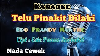 TELU PINAKIT DILAKI | EDO FRANDY MUNTHE | KARAOKE LAGU KARO | NADA CEWEK