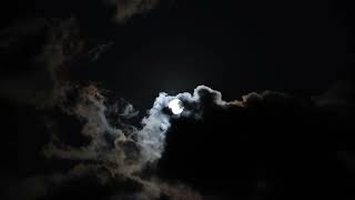 39 SECONDS of Amazing Full Moon and Clouds