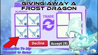 Frost Dragon Giveaway (Stay tuned for more ) #fypシ #trending #edit #roblox #adoptme #giveaway #miku