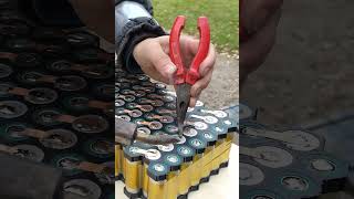 How to solder 18650 or 21700 batteries #shorts #soldering #diy #ebike