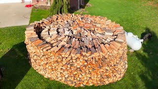 Best way to stack wood (one pile to rule them all)  - Woodcutters 8/8