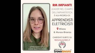 OPPORTUNITÀ DI LAVORO: Giovani apprendisti elettricisti - Province di Milano & Monza-Brianza⠀